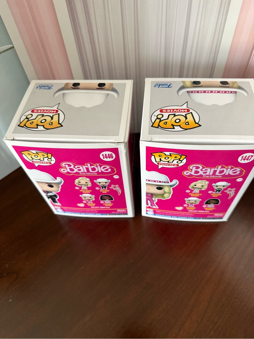 Funko pop movies Barbie the Movie Western Ken 1446 & Barbie 1447 Set NWT - Picture 6 of 8
